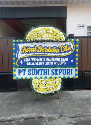 Papan Bunga Duka di Kelumpang Barat